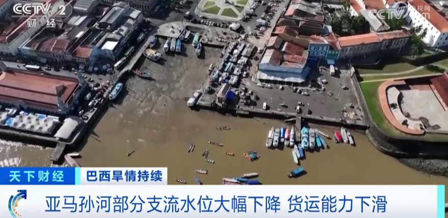 亚马孙河主要支流水位大幅下降,航运可能受阻