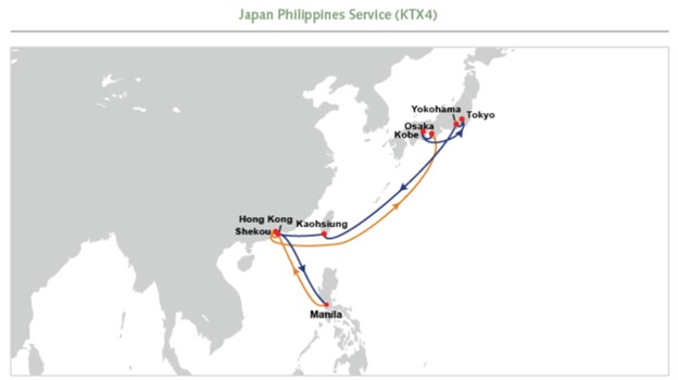 东方海外增设日本防疫航线KTX4服务