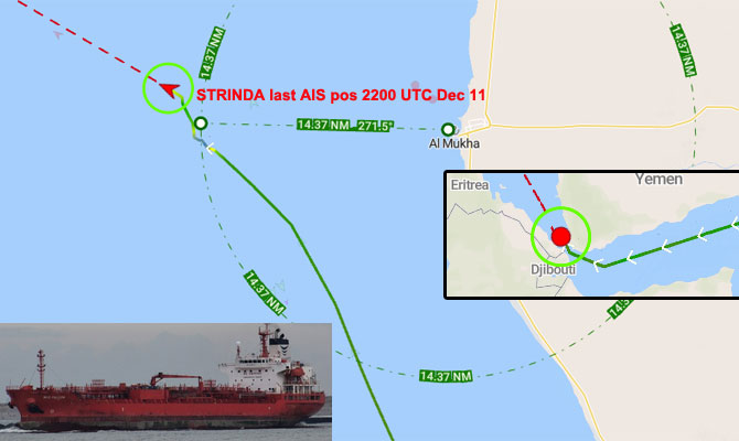 挪威油轮在红海南部遇袭