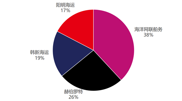 THE联盟成员联盟内运力占比