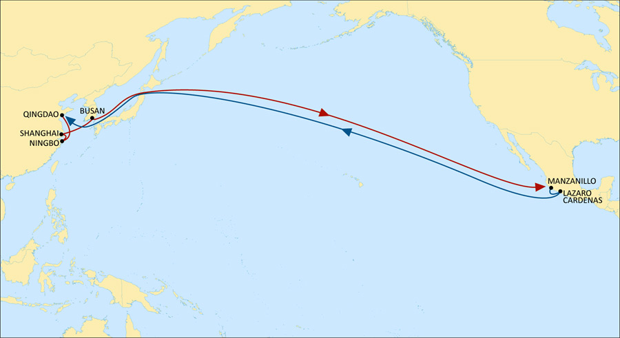 地中海航运MSC推出亚洲至墨西哥西海岸服务