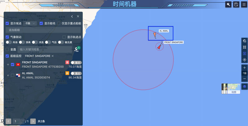 AL AMAL轮轨迹