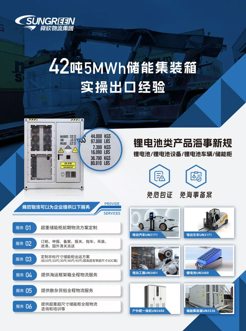42吨储能柜出口实操经验