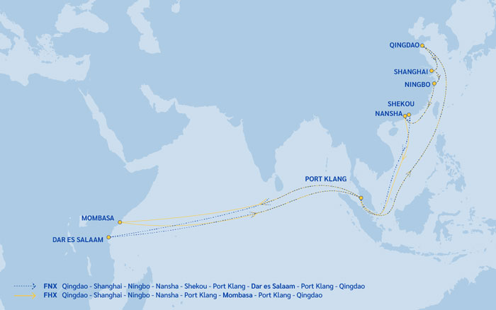Emirates Shipping (ESL) is enhancing its services from the Far East to East Africa with two routes