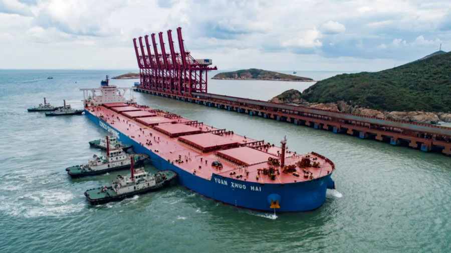 Hangzhou Bay Port area into a green ecological demonstration port area