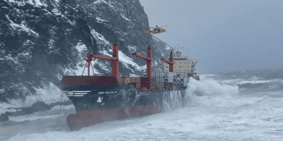 MSC Baltic III轮在纽芬兰西海岸搁浅