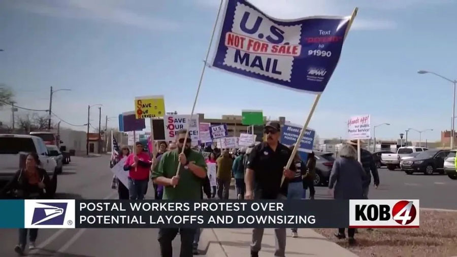 美国邮政(USPS)宣布裁员10000名员工