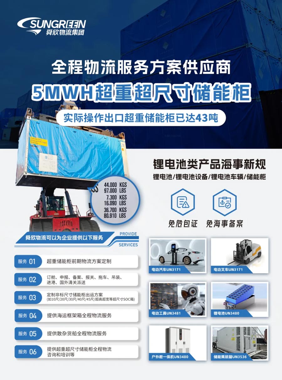 43吨储能柜出口